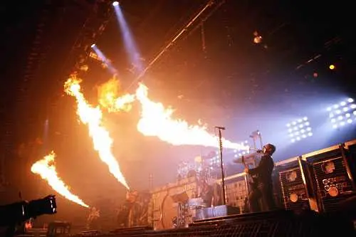 Огнено шоу на Rammstein в Белград