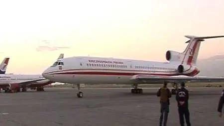 Прокобата над президентския Ту-154М