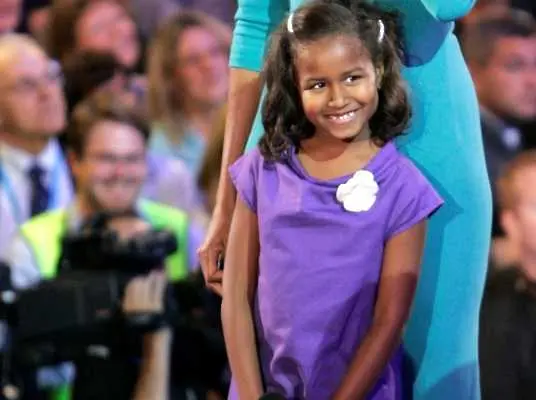 9-годишната Саша Обама обядва с краля на Испания