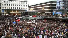Протести срещу крайно дясната партия в Швеция