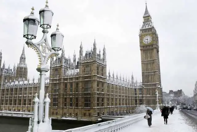  Английските медии обвиниха синоптиците за снежния хаос