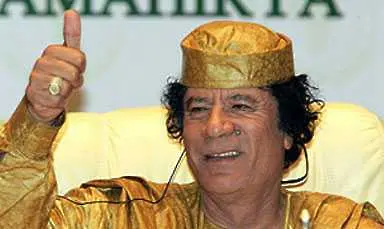 Кадафи се появи за малко по телевизията