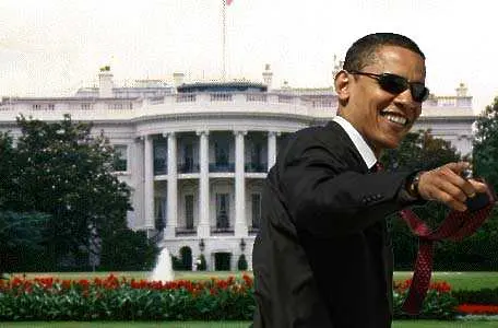Куриоз: Обама отива на работа, Белия дом – заключен (видео)