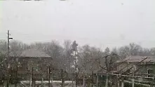 Априлски сняг заваля в Добрич