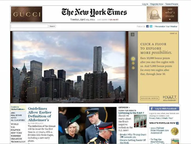 NYTimes.com остава най-четения сайт на вестник