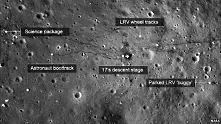 НАСА показа следите от астронавтите на Луната