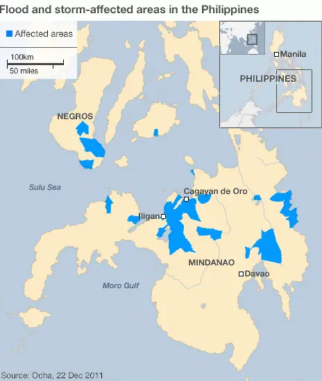Расте броят на жертвите от наводненията на Филипините  