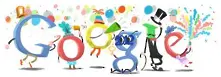 Честита Нова година от приказния свят на Google doodle