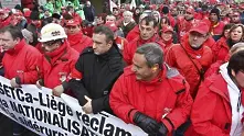 Белгия под блокада заради стачка