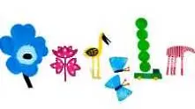 Честита пролет от Google Doodle