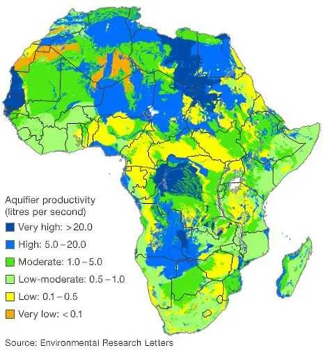 Огромен воден ресурс лежи под Африка