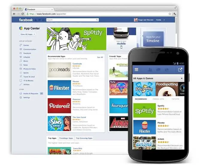 Facebook пуска App Center