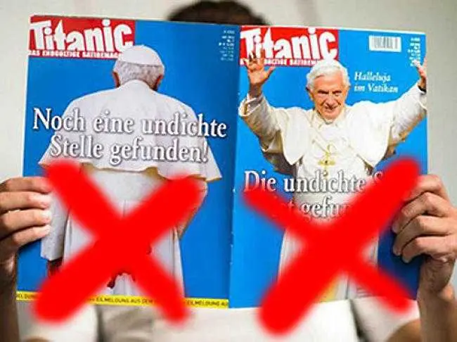 Папата съди немско списание за обида