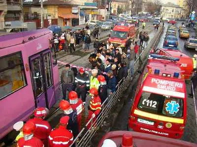18 ранени при сблъсък на трамваи в Букурещ