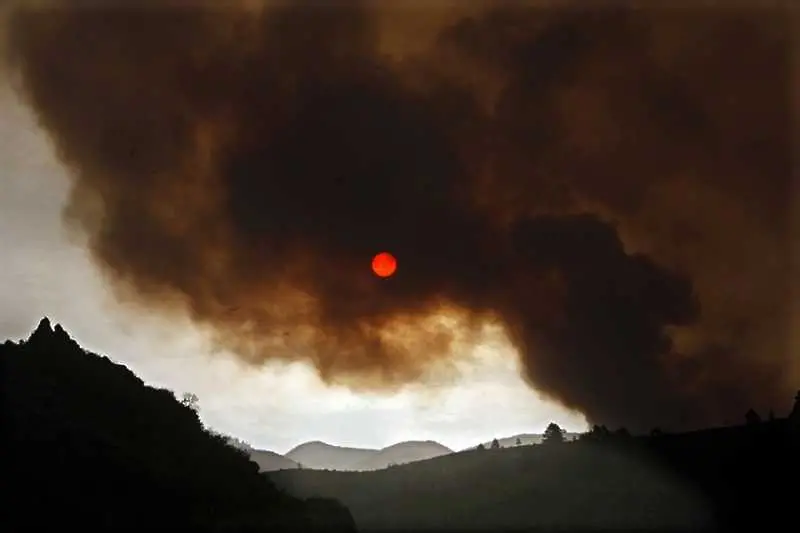 Пожарникари се борят с пламъци на остров Тенерифе