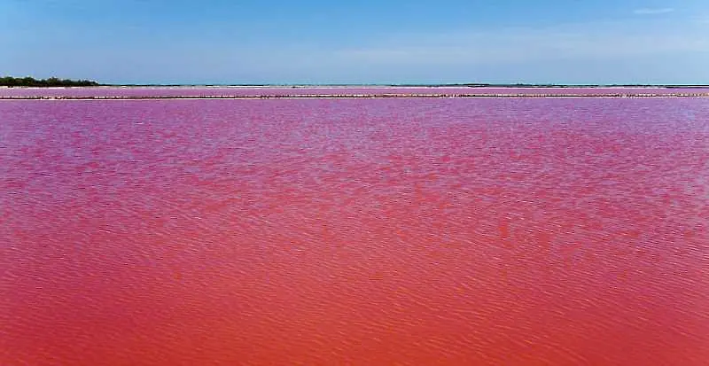 Кървавочервено езеро потресе туристи в Южна Франция (снимки)