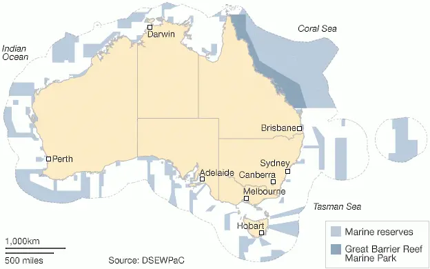 Австралия защити със закон най-големия морски резерват в света