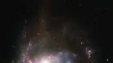 „Хъбъл” засне сблъсък между две галактики
