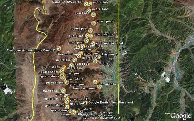 Google Earth разкрива трудовите лагери на Северна Корея