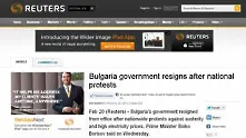 Чуждестранните медии за оставката на правителството
