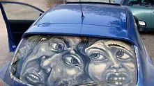 Картини върху мръсни коли