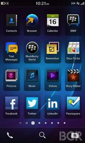 Изтекоха скрийншотове от новата операционна система BlackBerry 10