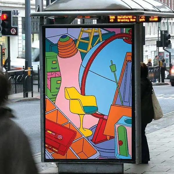 Изкуство замести рекламата в 22 000 британски билборда 