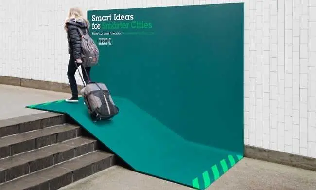 Умните билбордове на IBM

Няколко допълнителни щрихи към обичайния сити формат и рекламата получава ново предназначение във вид на скамейки за почивка....

