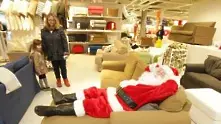 Дядо Коледа под прикритие в реклама на IKEA 