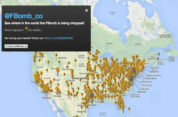 Twitter направи карта на обидните думи в реално време