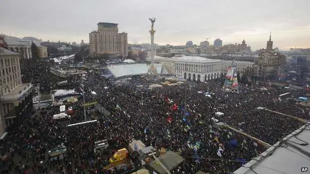 200 000 проевропейски активисти се събраха на протест в Киев