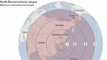 Северна Корея изстреля тестово две ракети