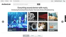Shutterstock ще предлага и музика