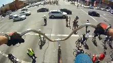 Най-високият велосипед в света (видео)