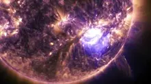 НАСА показа уникално видео от слънчево изригване