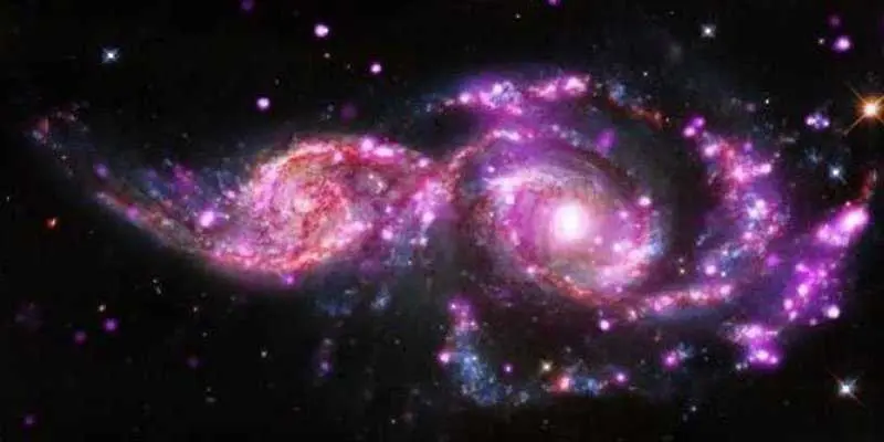 Когато две галактики се сблъскват...
