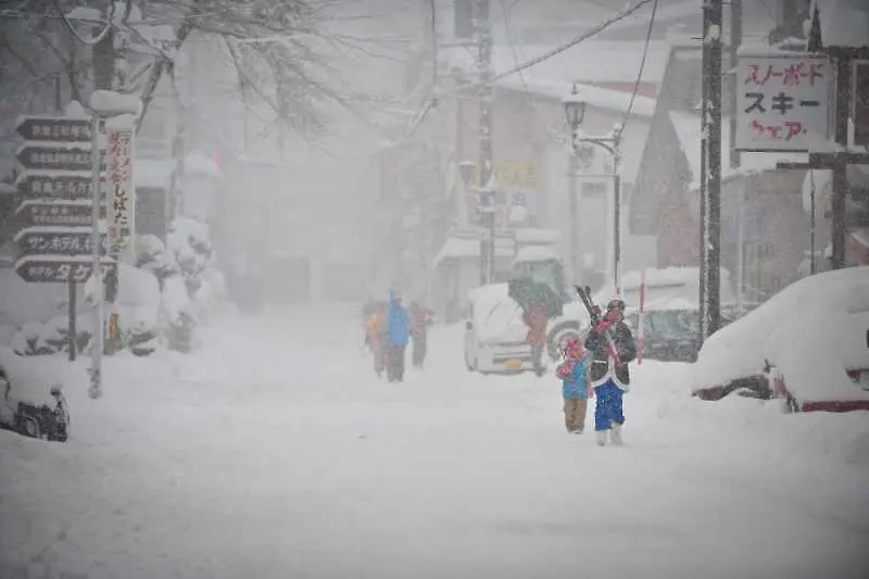 Снежни виелици взеха жертви в Япония