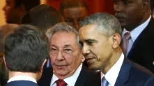 Обама и Кастро на първа среща