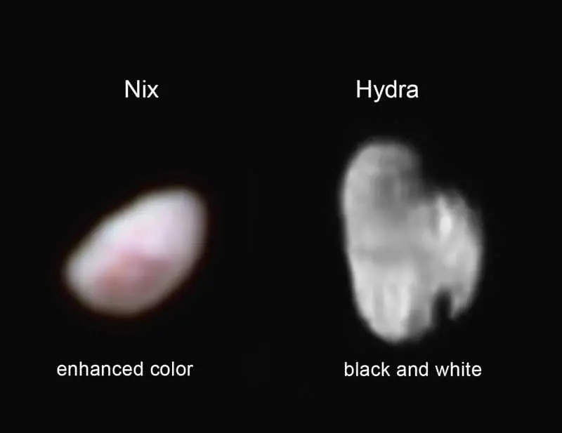 New Horizons засне мистериозни петна на Никта и Хидра