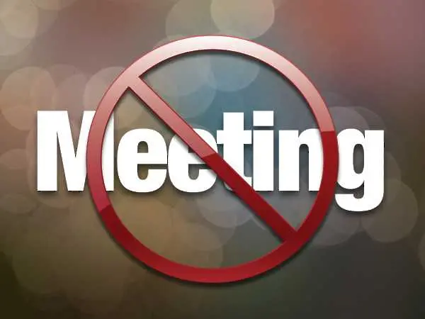 Кажете Не! на събранията в понеделник! 