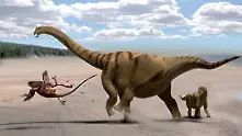 Стотици следи от гигантски динозаври са открити в Шотландия