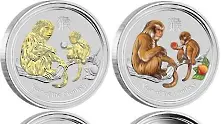 Пускат специална колекция монети за Годината на Огнената маймуна