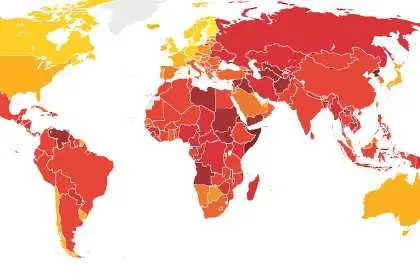 България е на 69-о място по корупция заедно с Ямайка
