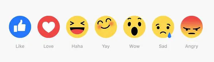 Facebook добавя 5 нови емотикона към „харесвам“