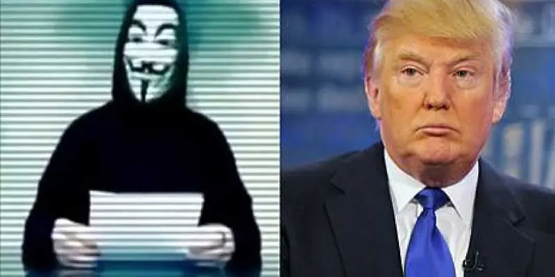 „Анонимните” обявиха „тотална война на Доналд Тръмп