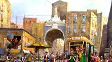 Неаполитански художни рисува живота 