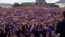 Как исландците бяха посрещнати у дома (видео)