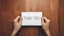 „Благодаря!“ вместо цяла рекламна кампания