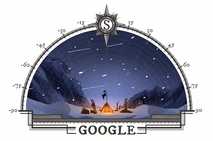 Google с дудъл в чест на покряването на Южния полюс