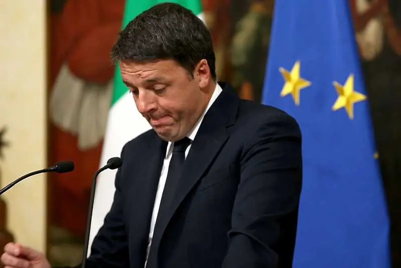 Италианският премиер Матео Ренци подаде оставка
